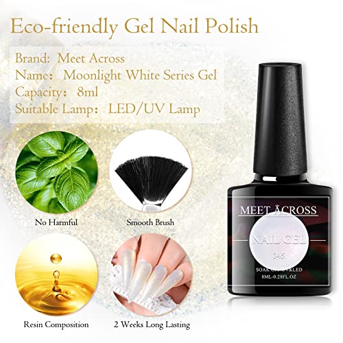 Encontre -se em um conjunto de esmalte de gel de gel branco leitoso de 6 cores kit de polimento de gel de imersão da base de lâmpada