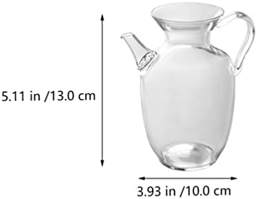Yardwe Glass Bule de vidro jarra com tampa e pica de grande capacidade arremessadora de água de vidro embutida- bebida de filtro para bebidas de chá gelado caseiro Kettle de chá de vidro