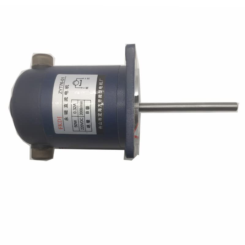 Davitu DC Motor - Máquina de encolhimento de calor circulando motor de ar, ímã permanente DC Máquina de encolhimento de calor, Zyt76-01 Eixo longo