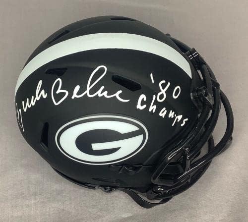 Buck Belue assinou a Georgia Bulldogs Eclipse Mini Capacete com JSA Coa ~ 1980 Campeões - Mini capacetes autografados da faculdade
