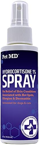 PET MD SALMON OMEGA BITES E HIDROCORTISONA Spray - pacote de alergia e coceira para cães