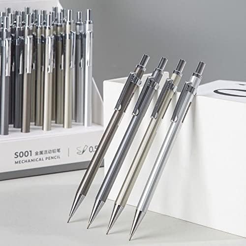 Bybycd 0,5 0,7 mmmetal Lápis mecânicos que desenham lápis automáticos de desenho de lápis de gravidade de gravidade