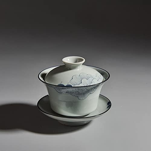 Lkyboa 150ml pintado à mão Hibiscus Art Tea Tureen Sancai Tea Cup