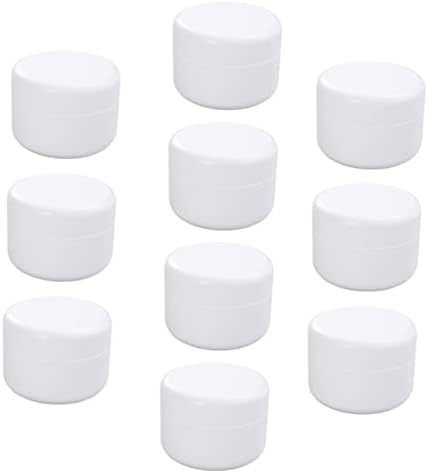 Doitool 10pcs Caixa de embalagem Terrarium jar vidro Viagem Recipientes de manteiga de manteiga corporal Balmão Lip