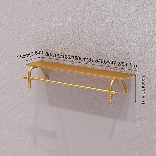 Dengsh Iron Mouged Rouped Roupes, Solid Retro Casat Stand Shops Clothing Store Moda / Golden / 80cm
