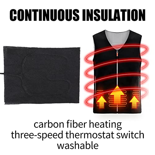 Almofadas de aquecimento elétrico, 2 polegadas de 1 DIY Multifuncionais elétricos usb roupas aquecidas roupas de dor alívio