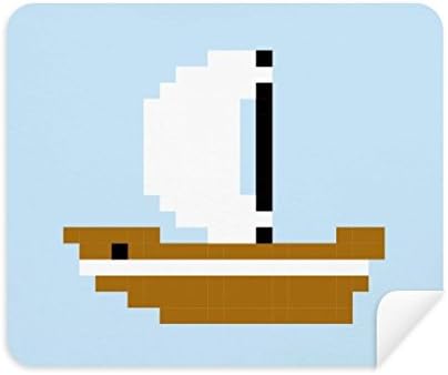 Summer Sail Ship de pixels de pixels de pixels de pixels limpador de tela 2pcs Camurça tecido
