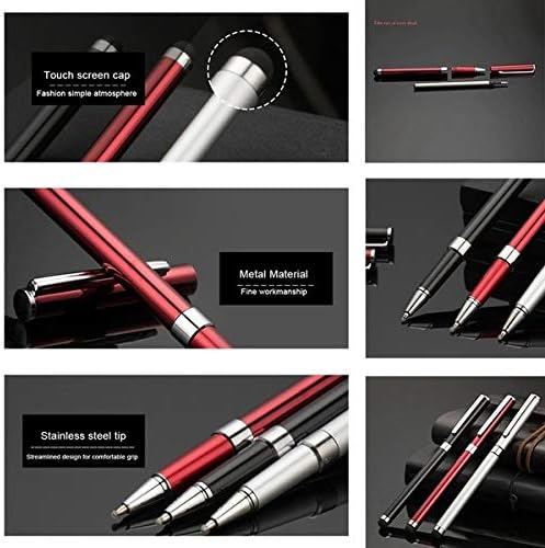 Tek Styz Pro Stylus + caneta compatível com JBL Quantum 800 com toque de alta sensibilidade personalizado e tinta preta! [3 Pack-Silver]
