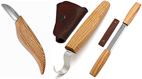Faca de corte de beavercraft c2 faca de gancho sk1s desenhe faca com bainha de couro dk2s faca de galheta para lascas finas