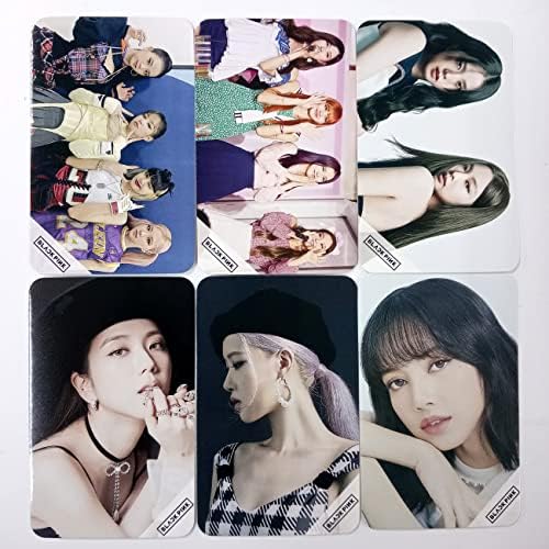 Blackpink Black Pink Photocard 30pcs Lisa Jennie Jisoo Rose Photo Card PhotoCard Papel Thin Papel Card Photo Photo Card 30pcs Definir nova versão