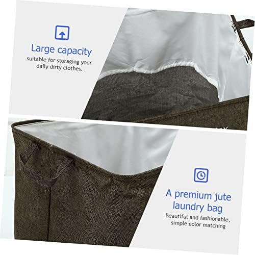 Sacos de armazenamento de saco de armazenamento de colcha de Yarnow para roupas de juta para roupas sujas bolsa de roupas de roupa de lavanderia bolsa de lavanderia de alta capacidade de lavanderia