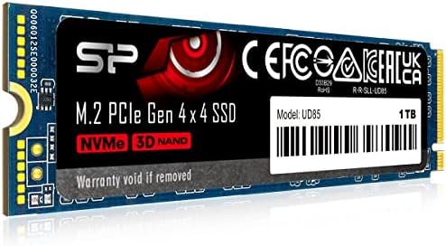 Silicon Power 1TB UD85 NVME 4.0 Gen4 PCIE M.2 SSD R/W até 3.600/2.800 MB/S