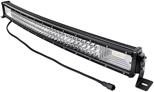 Auxtings 32 polegadas 82 cm 405W Curved LED Light Barra de luz 7D Spot Flood Combo Bream Triple Row LED LUZES DE DIVERSÃO DE