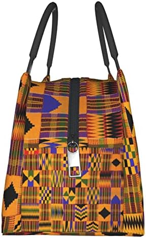 Evealyn Vintage Etnic Pattern Padrão de lancheira impressa Bolsa de isolamento térmico portátil portátil, adequado para viagens