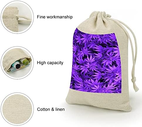 Bolsas de armazenamento para colegas de folhas de panela roxa bolsas de presente de doces dobráveis ​​e compactos de bolso multiuso