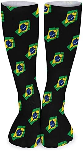 Meias unissex de bandeira Brasil