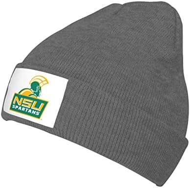 Parndeok Norfolk Um logotipo da Universidade Estadual unissex adulto knit chapéu de boné para homens, mulheres quentes bonés de chapéu
