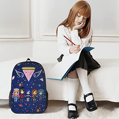Mochila Leng Cool Anime, Backpack de Backpack de Viagem de Cartoon 3D, Gretos do Daypack de Anime Daypack de 17 polegadas para adolescentes