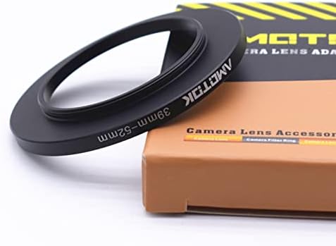 Lente de 39 mm a 52 mm Adaptador de lente da câmera, anel de anel de anel para cima de 39 mm a 52mm de filtro, compatível