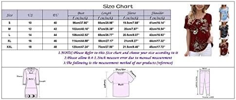 Camisas Hawaiianas Zdfer para Mulheres Casual Floral Tshirts Button Button Crewneck Sleeve Tunic Tunic Tops Bloups Summer