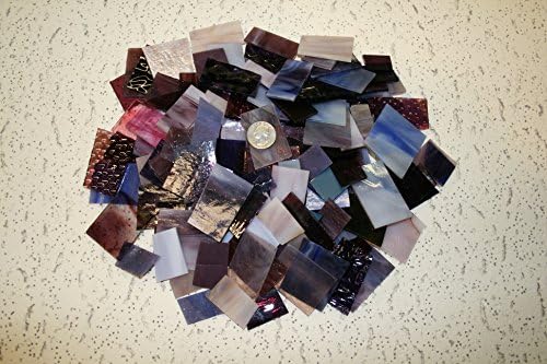Pacote de valor de mix de tons roxos - vitrais / mosaicos