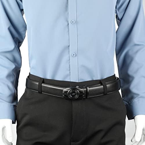 Cinturão casual do vestido de rotação de couro real de Lavemi Men, corte no ajuste exato, caixa de presente elegante