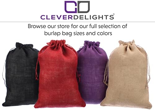 Lights CleverDelights 18 x 24 Sacos de estopa com cordão - 2 pacote