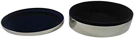 Caixa de joalheria de bugigangas oval de pendente de âncora preta náutica