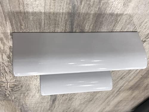 Honjie 10pcs 3,15 Pull de superfície de arco branco, borda branca puxa alças da gaveta de móveis