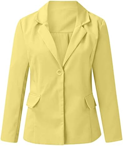 Blazer casual feminino casual lapela aberta de manga longa de luva longa vestido de casaco de terno de terno de gabinete