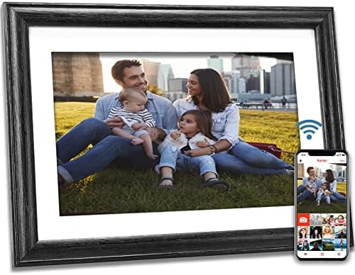 ZHYKHX Digital Picture Frame - WiFi Photo Frame 10 polegadas HD IPS TOQUE TOME TOMPLE