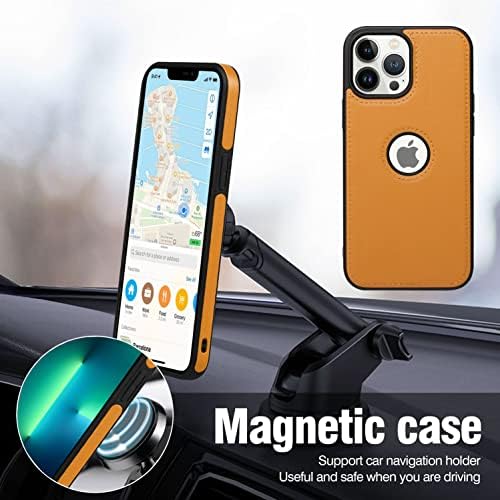 Wenbelle para iPhone 13 Pro, 2 em 1 Magnético destacável TPU Caixa de carteira de couro genuíno à prova de choque, proteção de