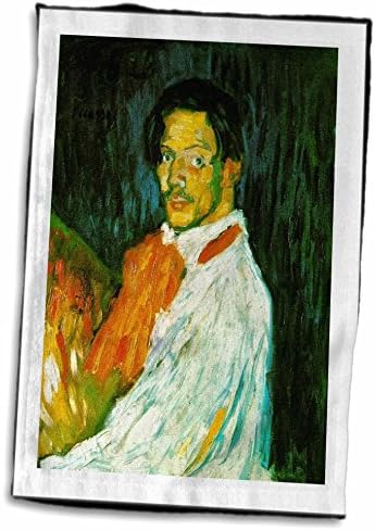 3drose Florene Famous Art - Picasso auto -retrato - toalhas