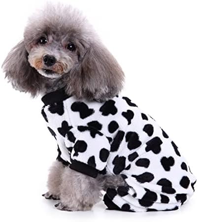Roupas de vaca para animais de estimação Pijama de animal de estimação de animais de estimação Capinho de chuva Pet Chihuahua