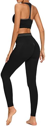 Buscando Workout Roupfits para mulheres de 2 peças de 2 peças de cintura alta Leggings Racerback Sports Bras