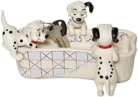 Tradições da Enesco Disney por Jim Shore 101 Dalmatians Bone Boned Figure, 3,75 polegadas, multicolor