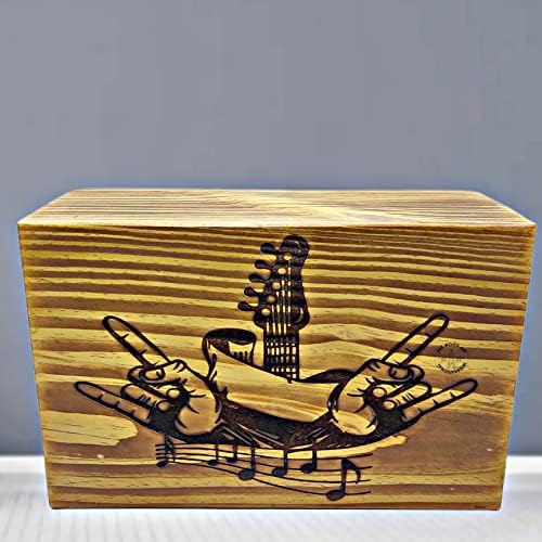 Ark Wood Art Urns International para Ahses Humanos - Mãos Tocando Pine de Armazenamento de Madeira Pine, Royalty Graved Grande