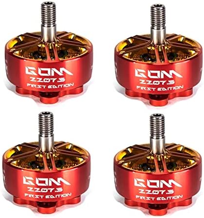 Huiop GOM 2207.5 Motor sem escova de 1750kV 4pcs para FPV RC Drone, motor sem escova