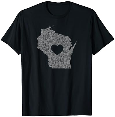 A camiseta oficial do Wisconsin Love Heart