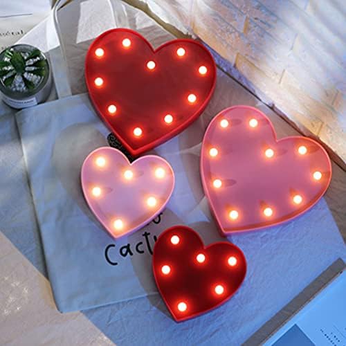 Ultnice Led Marker Lights Light Up Love Sign com Heart Love Bedroom Luzes LEDELAS LUZES DE CASAMENTO PARA DIA DO DIA DO VALENTINES
