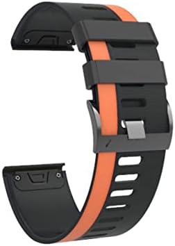 EEOMOIK 26 mm RAIXA RELAÇÃO RELAÇÃO REAGEM Strap para Garmin Fenix ​​6x 6 Pro Watch EasyFit Strap Strap para Garmin Fenix ​​5x 5 3 3HR Watch