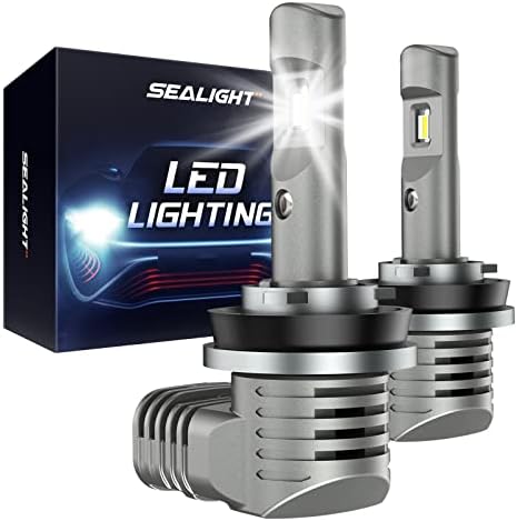 Sealight 921 lâmpadas LED pacote com lâmpada LED H11 20000 lúmens, 912 921 lâmpada LED Luz reversa T15 Luz de backup LED 2600lumens 6000k xenônio branco 6500k branco frio H11/H8/H9 Bulbos LED, plug-and-play
