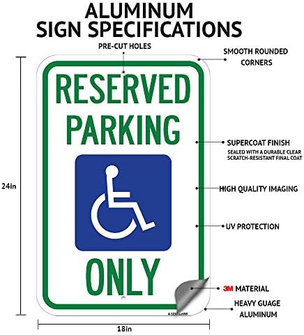 Estacionamento reservado para veículos não autorizados da equipe da igreja rebocados | 18 x 24 Sinal de estacionamento