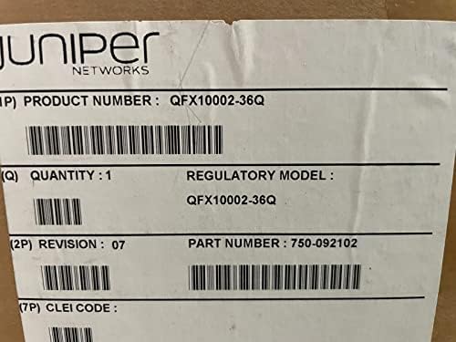 QFX10002-36Q Juniper 36 Porta 40G QSFP+ 12 PORT 100G QSFP28 144 SFP+ Dual AC