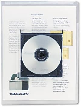 Universal: Arquivo de Projeto de Bloqueio de Deluxe com CD -ROM, 9 x 12, Poly, Clear, 25/PK -: - Vendido como 2 pacotes de