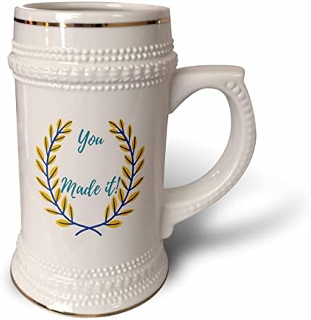 3drose simples saudações para uma pós -graduação - 22oz de caneca de Stein