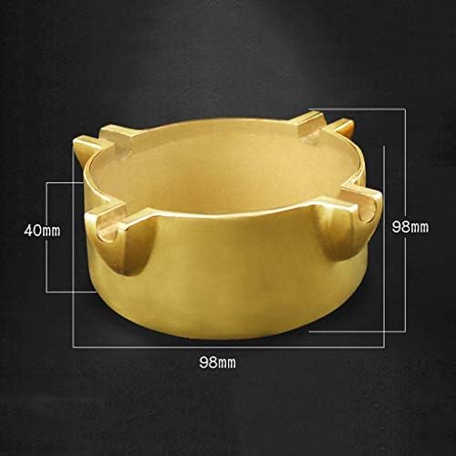 Shisyan Y-lkun Ashtray Four Creative Brass Ashtray Home Commercial Living Room Office Decoration Round Ashtray