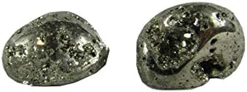 Pirita de 2 peças Circuiticice caiu pedras 0,75-1,25 - Pedras de cura, cura metafísica, pedras de chakra para wicca, reiki,