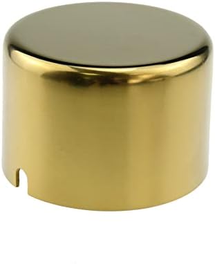Crapyt 430 Aço inoxidável cinzas de aço brilhante estilo nórdico dourado 1 PCS Textura decorativa 81 × 55mm/3,19
