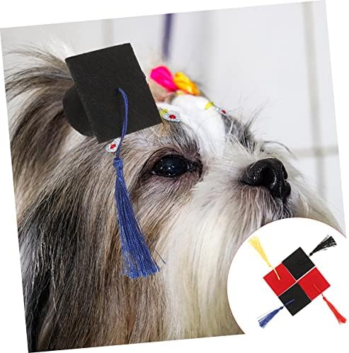 Nolitoy 16 PCS Pet Graduation Cap Small Dog Hat Hat Hat Chap